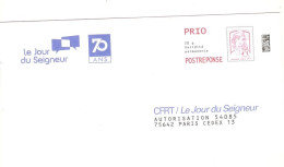 144375 CFRT Jour Du Seigneur Prêt-à-poster Ciappa Kawena Entier Postal PAP PRIO - PAP: Ristampa/Ciappa-Kavena