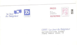 144375 CFRT Jour Du Seigneur Prêt-à-poster Ciappa Kawena Entier Postal PAP PRIO - PAP : Antwoord /Ciappa-Kavena