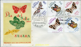 350891 MNH SAHARA ESPAÑOL 1970 MARIPOSAS - Sahara Espagnol