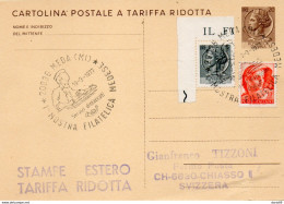 1977  CARTOLINA CON ANNULLO MEDA MILANO - MOSTRA FILATELICA - Entero Postal