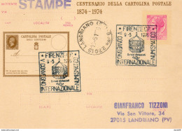 1976 CARTOLINA CON ANNULLO FIRENZE MOSTRA NUMISMATICA - Stamped Stationery