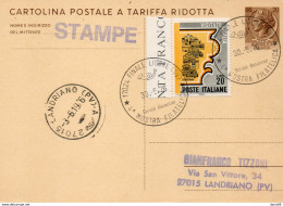1976 CARTOLINA CON ANNULLO FINALE LIGURE MOSTRA FILATELICA - Stamped Stationery