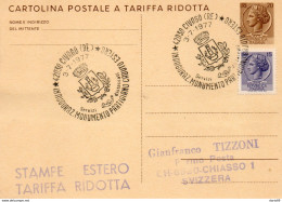 1977 CARTOLINA CON ANNULLO  CIVAGO INAG. MONUMENTO PARTIGIANO - Entero Postal