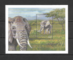 Angola 2000 Animals - Elephants MS MNH - Elefanti