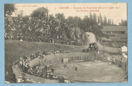 A053  CPA  AUTUN (Saône-et-Loire) Courses De Taureaux Des 4 Et 5 Juin 1911 - Un Picador Démonté  +++++ - Autun