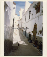 Lydia Nash: Black Cat In Ibiza Town Alley (Vintage Photo 1980s) - Europa