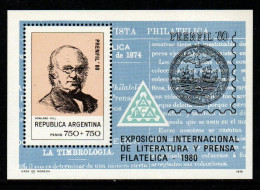 Argentinien Argentina 1979 - Mi.Nr. Block 23 - Postfrisch MNH - SoS - Postzegels Op Postzegels