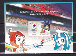 ROMANIA-2010--YOUTH OLYMPICS- BLOCK-MNH- - Unused Stamps