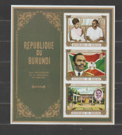 Burundi 1970 4th Anniversary Independence S/S Imperforate/ND MNH/** - Hojas Y Bloques