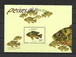 Angola 2001 Fishes - Freshwater Fish MS MNH - Angola