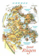 72780857 Insel Ruegen Landkarte Mit Sehenswuerdigkeiten Bergen - Sonstige & Ohne Zuordnung