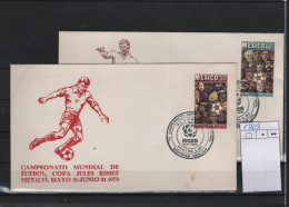 Mexico Michel Cat.No. FDC 1328/1329 Soccer - Mexiko