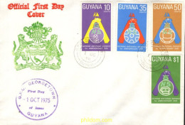 730828 MNH GUYANA 1975 1 ANIVERSARIO DEL SERVICIO NACIONAL - Guyane (1966-...)