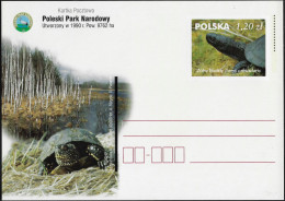 Pologne 1990. Entier Postal. Parc National De Polésie. Tortue - Tartarughe