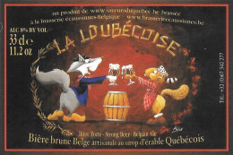 ÉTIQUETTE DE BIÈRE BELGE - Brasserie D'Ecaussinnes - Bière