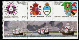 Argentinien Argentina 1984 - Mi.Nr. 1684 - 1689 - Postfrisch MNH - Schiffe Ships Columbus Kolumbus - Barcos