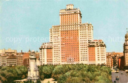 72780035 Madrid Spain Monumento A Cervantes Y Edificio Espana Madrid - Other & Unclassified