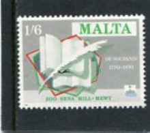 MALTA - 1971  1/6  DE SOLDANIS  MINT NH - Malte