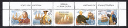 Yugoslavia 2005 Captains Of Boka Kotorska Montenegro Sailling Ships Navigation, Set MNH - Unused Stamps