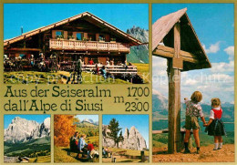 72779743 Seiser Alm Dolomiten Berggaststaette Kreuz Bergwandern Dolomiten  - Sonstige & Ohne Zuordnung