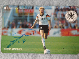 GERMANY-1196 - O 2367 - Deutsche Fußball-Mannschaft WM '94 (19) - Stefan Effenberg - 5.000ex. - O-Series : Series Clientes Excluidos Servicio De Colección