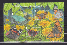 ERSEY-2012-BUTTERFLIES- BLOCK-MNH- - Papillons