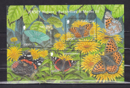 ERSEY-2012-BUTTERFLIES- BLOCK-MNH- - Vlinders