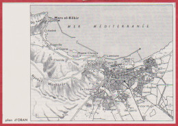 Plan D' Oran. Algérie. Larousse 1960. - Historische Documenten