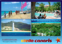 72779386 Fuerteventura Stella Canaris Pool Strand Leuchtturm Fuerteventura - Autres & Non Classés