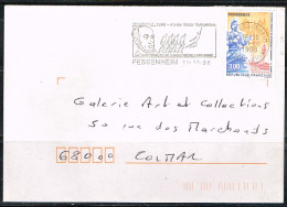 ONU-L69 - FRANCE Flamme Illustrée Sur Lettre De Fessenheim Victor Schoelcher 1998 - Mechanical Postmarks (Advertisement)