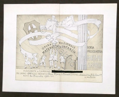 Attestato Borsa Prescolastica Maria Pia Di Savoia Per L'anno 1936 - Alessandria - Zonder Classificatie