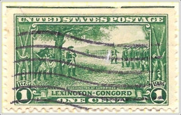 # 617 - 1925 1c Lexington-Concord Issue: Washington At Cambridge Used - Used Stamps