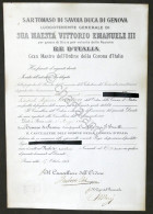 Regno D'Italia - Decreto Nomina Cavaliere Dell'Ordine Della Corona D'Italia 1919 - Unclassified