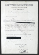 Regno D'Italia - Decreto Nomina Cavaliere Dell'Ordine Della Corona D'Italia 1924 - Ohne Zuordnung