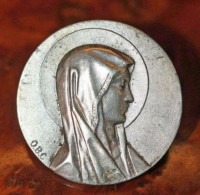 Belle Broche Religieuse Argent 800 Années 20 "Vierge Marie" Silver Religious Brooch - Religión & Esoterismo