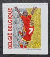 Belgie 2000 E.K.Voetbal Obp-nr.2894c Zelfklevende Zegel,onder En Rechts Ongetand. MNH - Ungebraucht