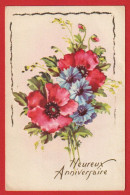 AE719 FANTAISIES AVEC DECOUPIS HORS PLAN  FLEURS COQUELICOTS ET BLEUETS EDITION I.D.A - Cartoline Con Meccanismi