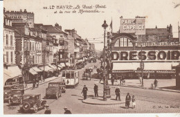 CPA LE HAVRE LE ROND POINT ET LA RUE DE NORMANDIE - Non Classés