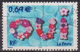 Mariage - FRANCE - Oui - N° 3465 -  2002 - Used Stamps