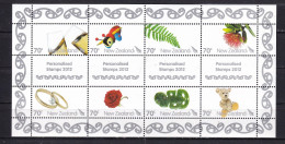 NEW ZEALAND- 2012-PERSONALISED STAMPS.- BLOCK-MNH- - Nuovi
