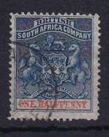 Rhodesia - BSAC: 1892/94   Arms    SG19     ½d   Deep Blue & Vermilion   Used  - Altri & Non Classificati