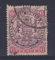 Rhodesia - BSAC: 1896/97   Arms    SG46     6d   [Die II - No Dot]   Used    - Altri & Non Classificati