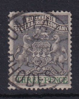 Rhodesia - BSAC: 1892/94   Arms    SG21     3d    Used - Andere & Zonder Classificatie