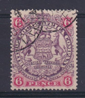 Rhodesia - BSAC: 1896/97   Arms    SG46     6d   [Die II - No Dot]   Used    - Autres & Non Classés