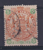 Rhodesia - BSAC: 1896/97   Arms    SG49     5/-   [Die II - No Dot]   Used    - Sonstige & Ohne Zuordnung