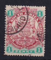 Rhodesia - BSAC: 1896/97   Arms    SG29  1d   [Die I - With Dot]     Used   - Altri & Non Classificati