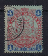 Rhodesia - BSAC: 1896/97   Arms    SG37     4/-   [Die I - With Dot] Used    - Andere & Zonder Classificatie