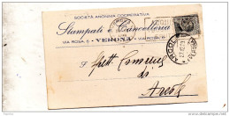 1929  CARTOLINA INTESTATA    CON ANNULLO  ARCOLE VERONA - Poststempel