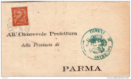 1885  LETTERA CON ANNULLO FORNOVO DI TARO PARMA - Marcofilía