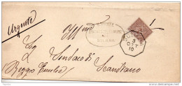 1910  LETTERA CON ANNULLO SOLIERA MODENA - Marcophilia